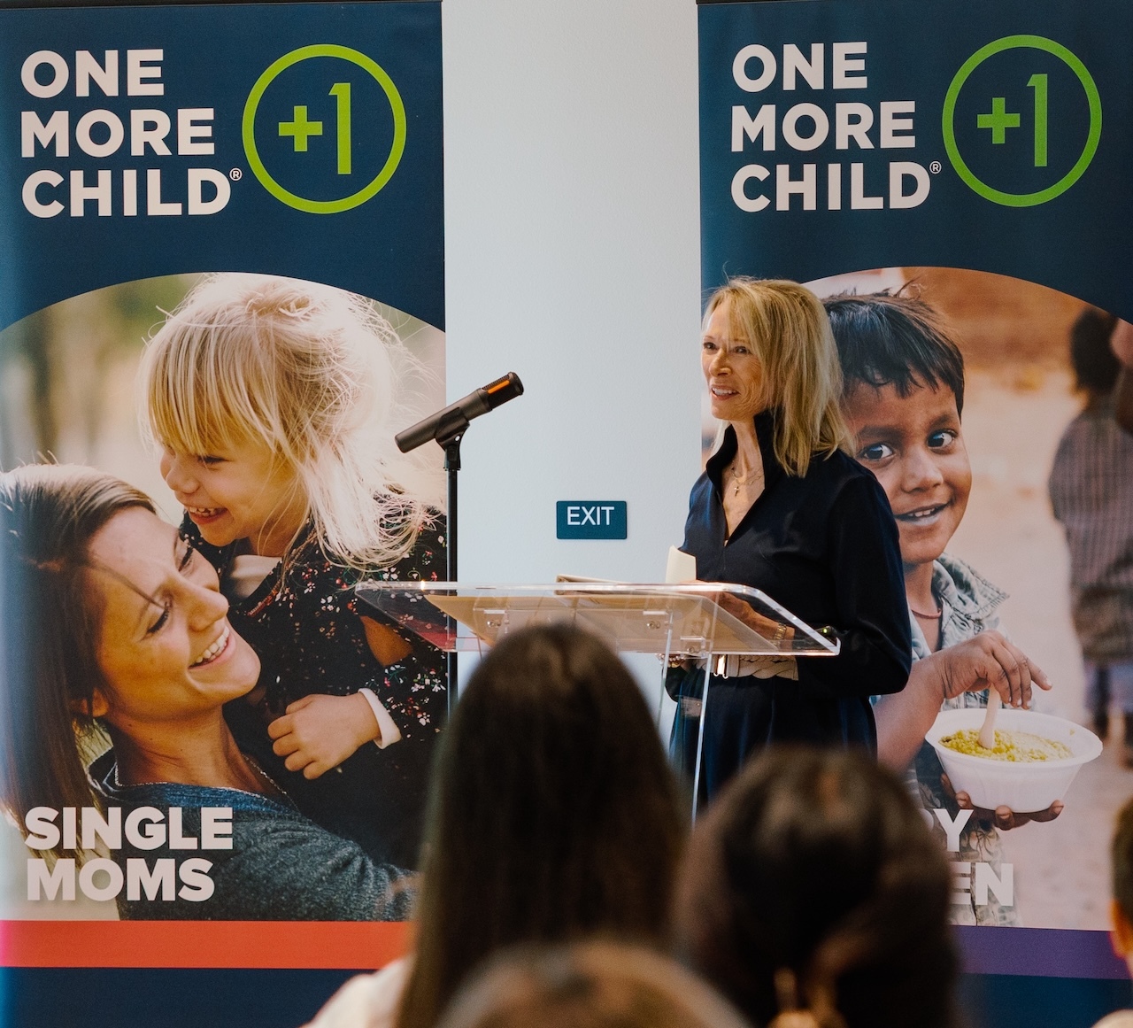 Speaking to a packed room of One More Child supporters and staff, Sandy Buchanan shares the vision behind the new children's center and how it will serve and support families in need for generations to come.