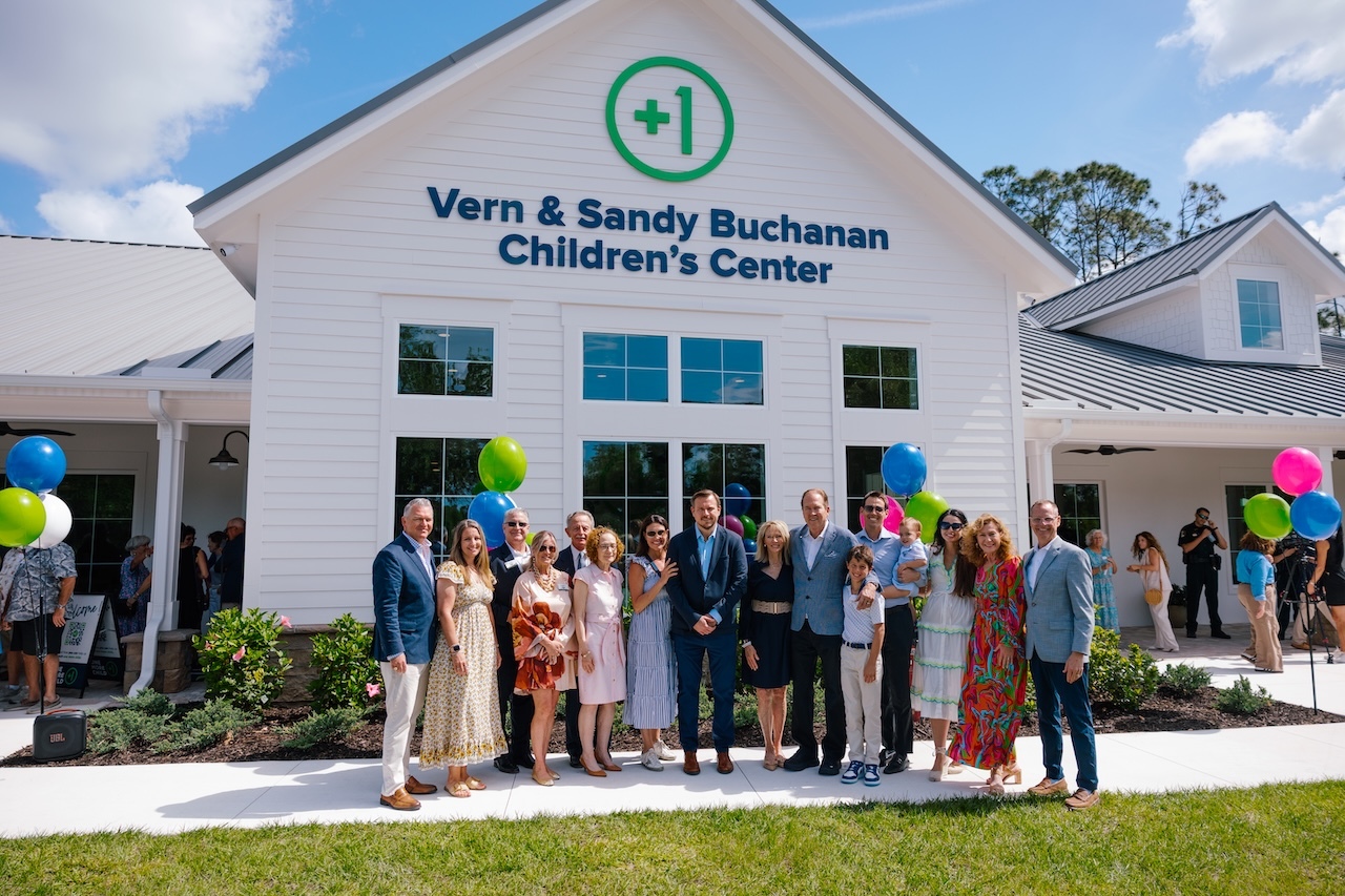 Congressman Vern Buchanan and Sandy Buchanan were joined by family members, friends, and leaders of One More Child and One More Child Foundation for a special ribbon cutting ceremony celebrating the opening of the Vern and Sandy Buchanan Children's Center in Palm Garden Village.