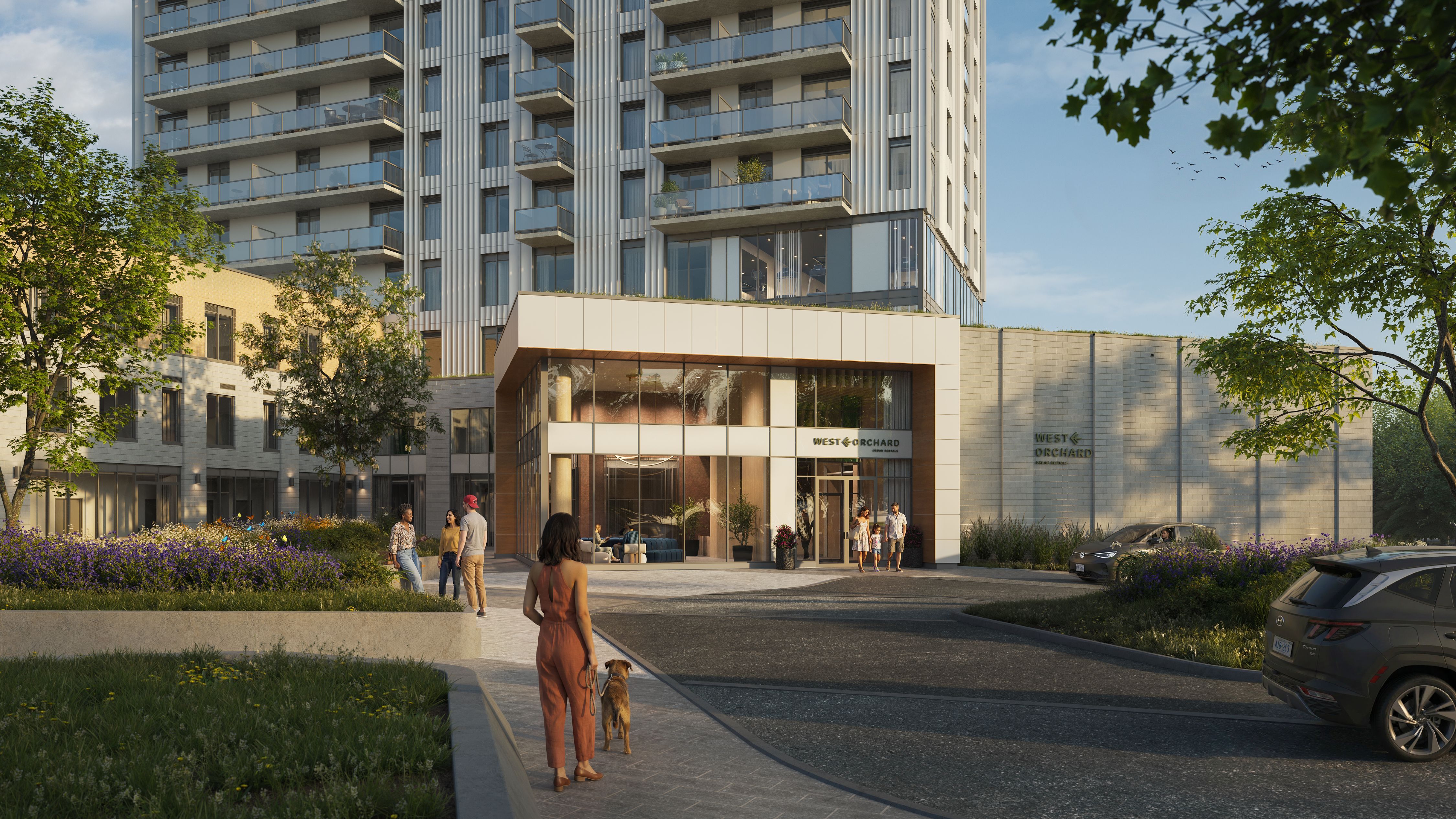 Exterior rendering of West Orchard Urban Rentals