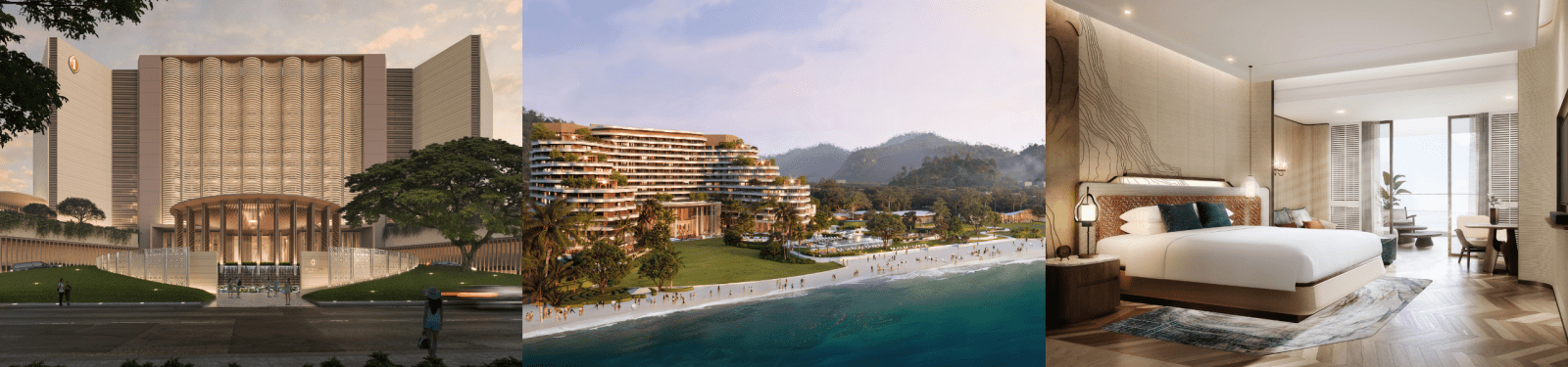 Artist renderings of InterContinental Penang Resort, set to open in December 2026 and marking the brand's first resort in Malaysia.