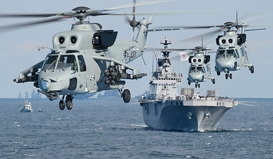 Republic of Korea Marine Corps Marine Attack Helicopter (MAH) in flight
