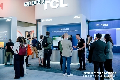 TCL CSOT Booth Entrance and Visitor Traffic at IFA 2026 TCL CSOT Booth Entrance and Visitor Traffic at IFA 2026
