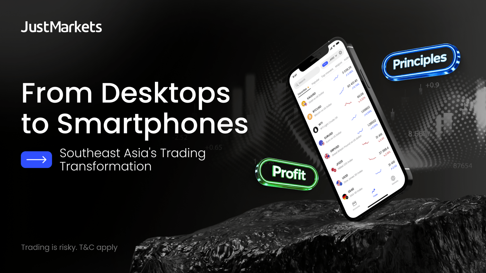 JustMarkets delivers the tools and support for traders at every level to trade on their own terms.