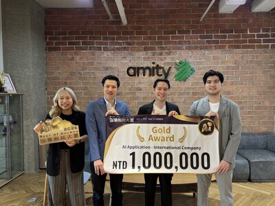 (From Left: Miss Natchaya Temyingyong, Research Engineer, Dr. Krittin Pachtrachai, Senior Research Engineer, Mr. Touchapon Kraisingkorn, Chairman of Amity Research and Application Center (ARAC), and Mr. Wachiravit Modecrua, Director of ARAC) (From Left: Miss Natchaya Temyingyong, Research Engineer, Dr. Krittin Pachtrachai, Senior Research Engineer, Mr. Touchapon Kraisingkorn, Chairman of Amity Research and Application Center (ARAC), and Mr. Wachiravit Modecrua, Director of ARAC)