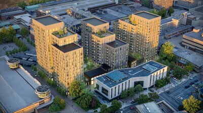 A rendering of Starlight Investments’ build-to-rent development in Basildon, UK. 