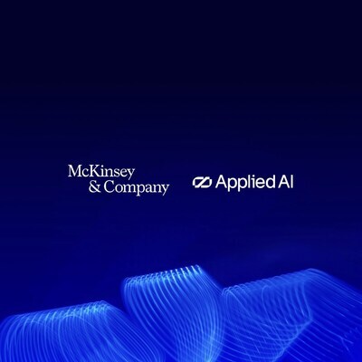 McKinsey & Company and AppliedAI collaborate to rapidly rewire regulated enterprise processes with AI. (PRNewsfoto/AppliedAI) McKinsey & Company and AppliedAI collaborate to rapidly rewire regulated enterprise processes with AI. (PRNewsfoto/AppliedAI)