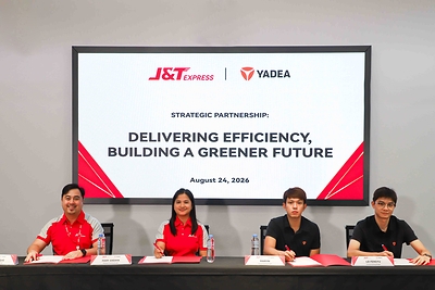 Yadea and J&T Sign Representative Ceremony