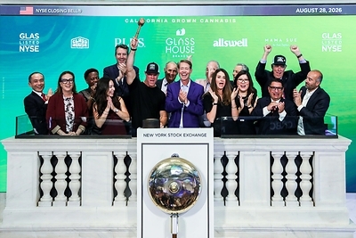 Glass House Brands at NYSE on August 28