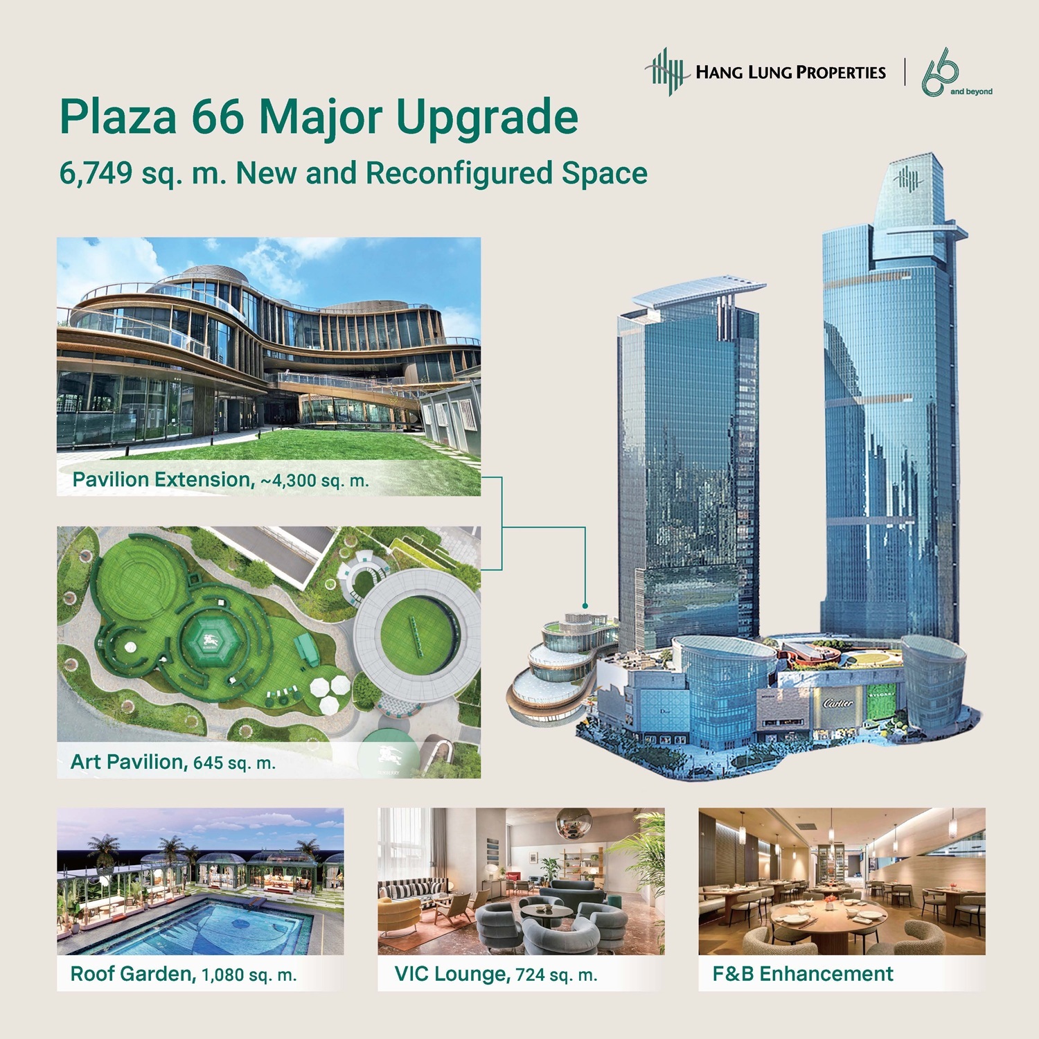 Enhancements of Plaza 66, Shanghai
