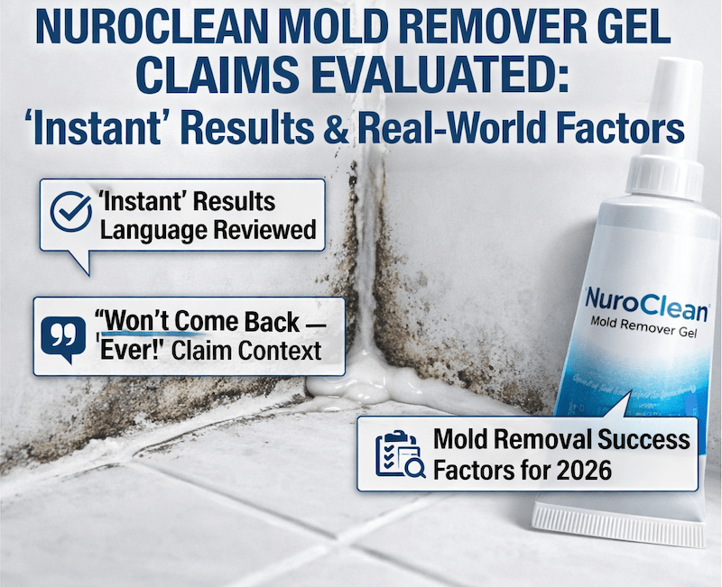 NuroClean Mold Remover Gel Claims 2026 Mold Removal Performance, "Instant" Results Claims, and What Affects Real-World Effectiveness